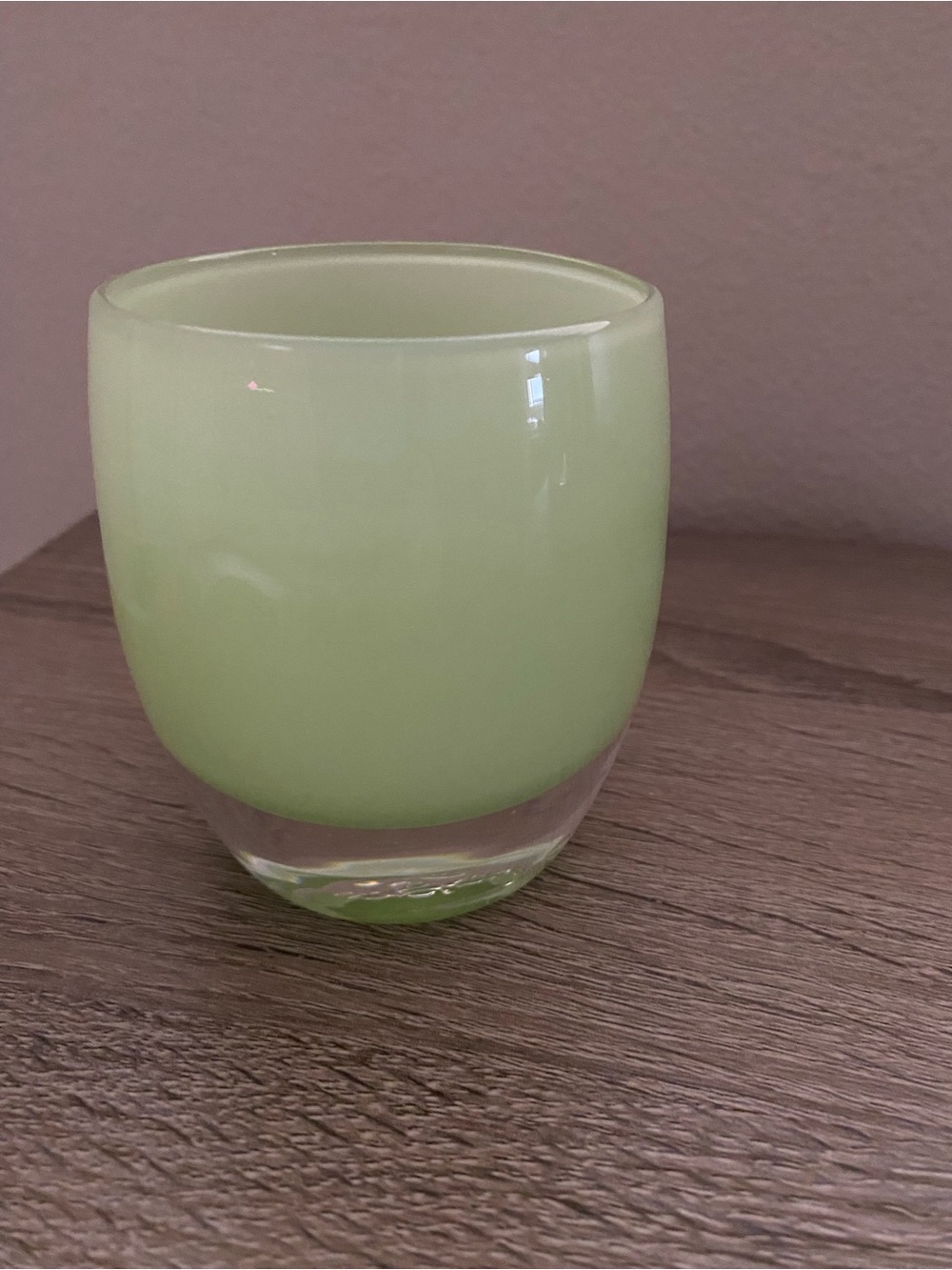 Glassybaby “Be Patient” Hand blown glass votive